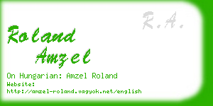 roland amzel business card